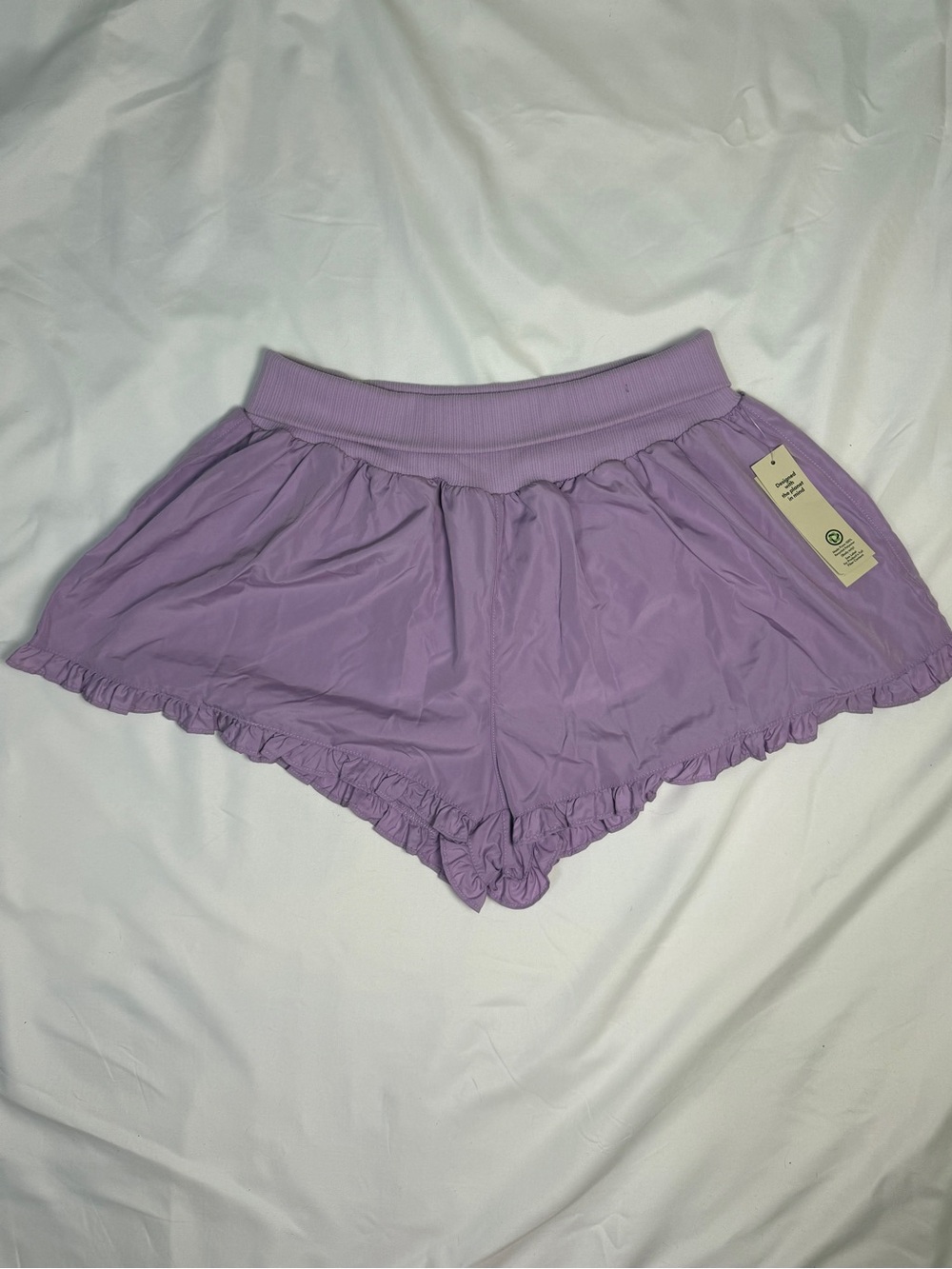 Foldover Ruffle Lounge Shorts